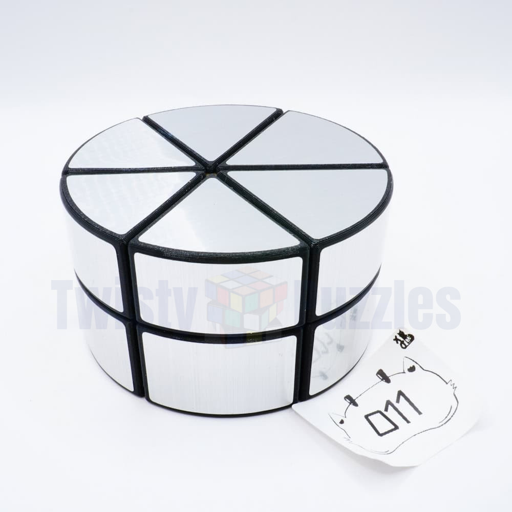 Mirror 2-Layer Rounded Cheesecake Silber 011