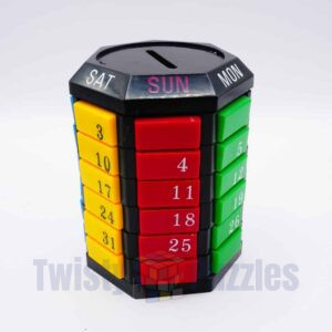 Seven Sided Calendar Puzzle Piggy Bank